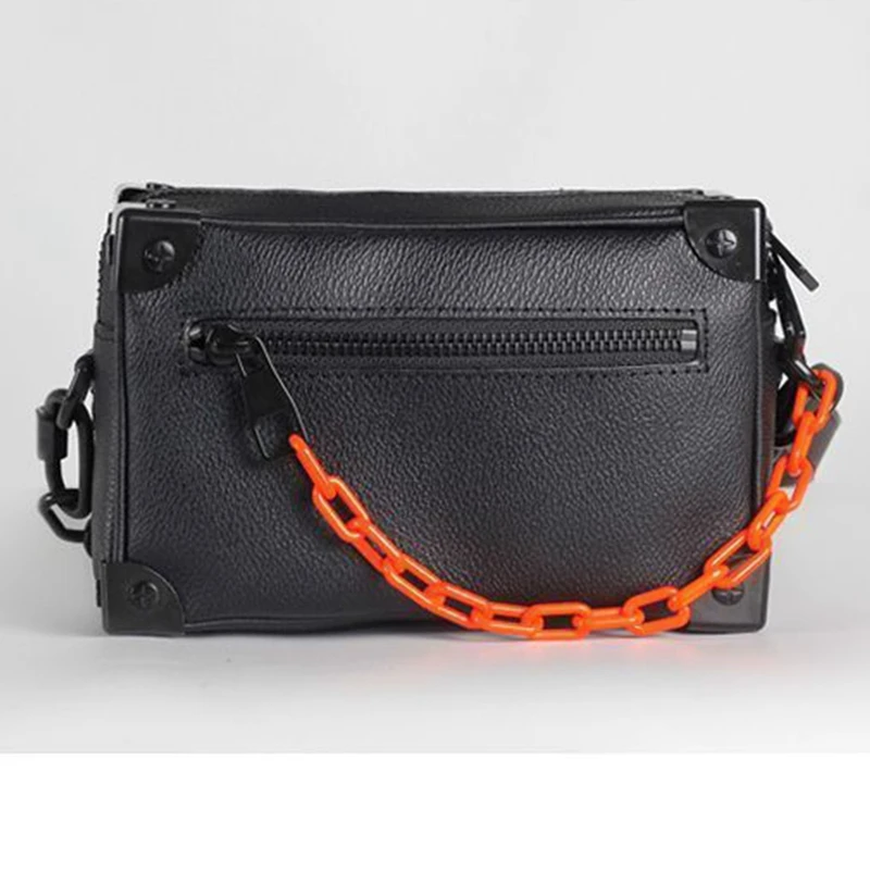 Небольшой площади сумки для женщин Модный Роскошный чехол сумка цепочка унисекс