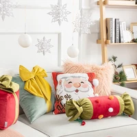 new year cushion cute gingerbread man nordic ins wedding living room red sofa cushion merry christmas bedside pillow cushions %eb%b0%a9%ec%84%9d