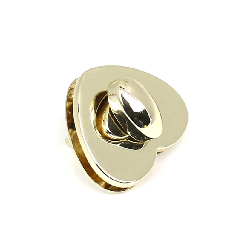 Металлическая застежка в форме сердца закручивающийся замок для сумки DIY сумка