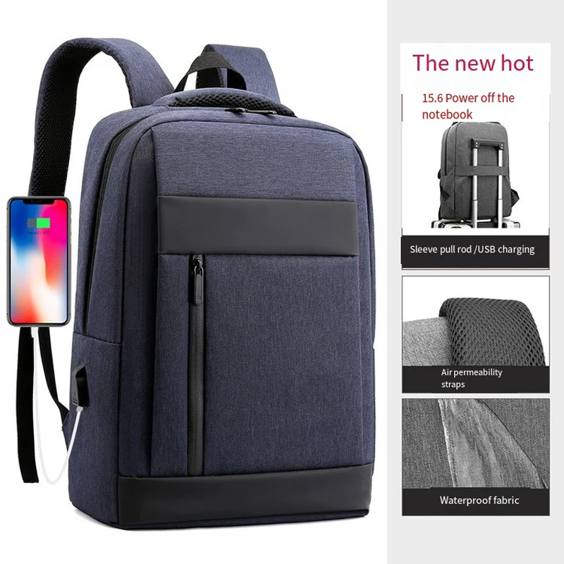 

New Backpack For Men Multifunctional Business Waterproof Oxford Cloth Bag for Laptop 15 6 USB Charging Casual Rucksack Mans