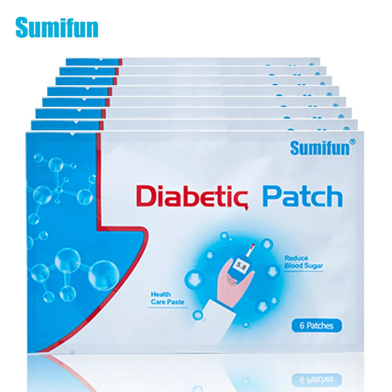 

Sumifun 6pcs/Bag Diabetes Patch Stabilizes Blood Sugar Level Balance Blood Glucose Patch Natural Herbs Medical Plaster K03201