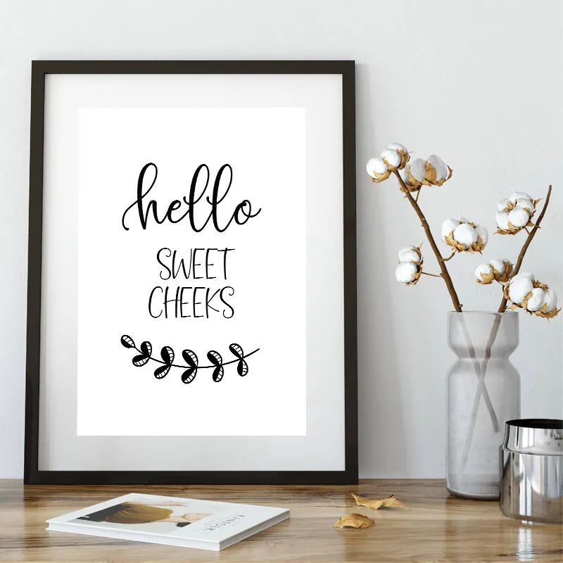 Забавный знак для ванной Картина на холсте печать и постеры Обнаженная