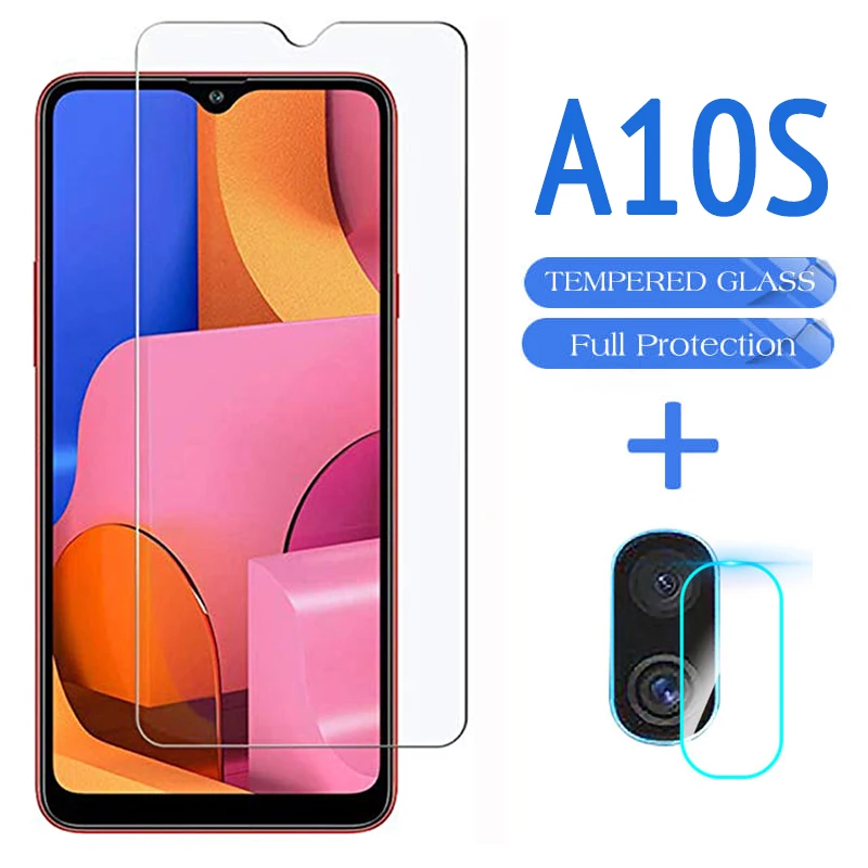 2 в 1 закаленное стекло для защиты экрана и объектива камеры Samsung A10S A10 A10e a10 a10 S e 10e 10 s 10 s