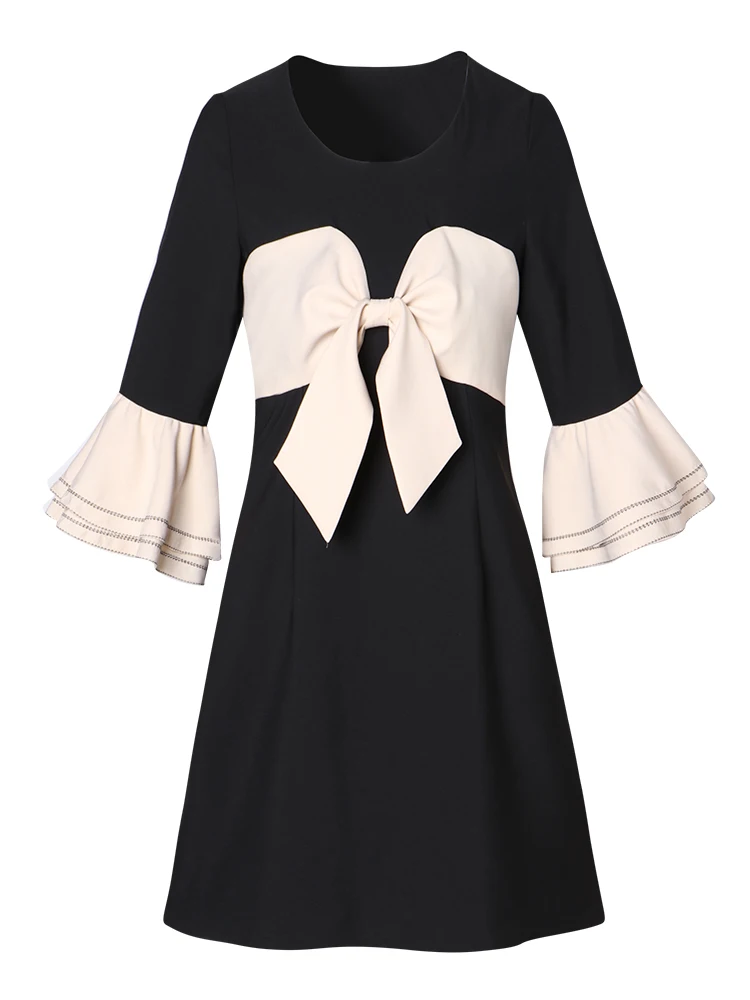 

PJX 2021 Spring Summer New Pattern Dress Sexy Round Neck Slim Lace Close The Middle Sleeve CSQ002