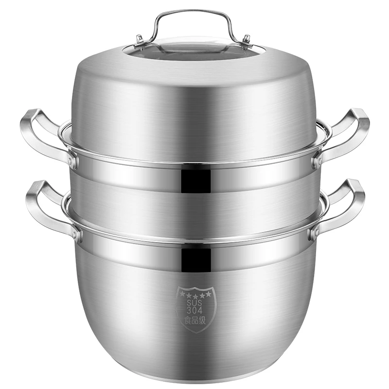 Двойные бойлеры 304 из нержавеющей стали кастрюля для супа большая кухонная