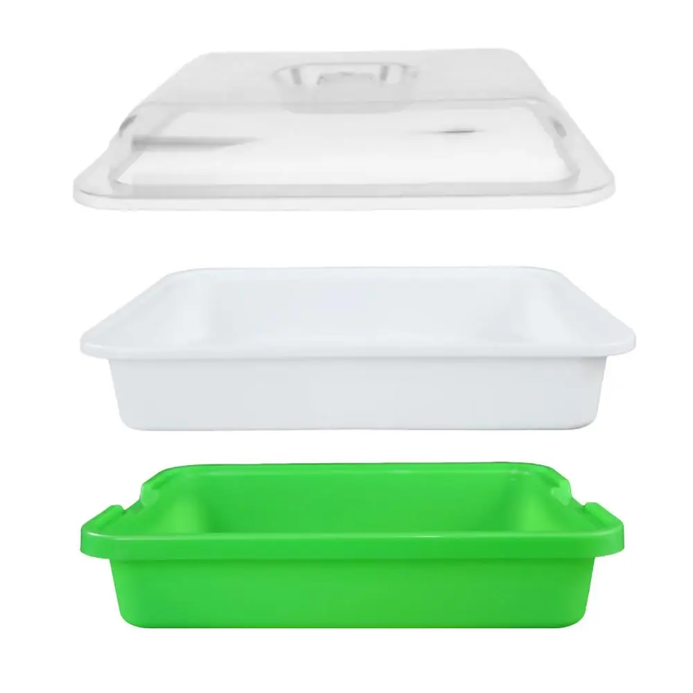 

Thicken Deepen Sprouts Planting Plate with Moisturizing Insulation Cover Double Encryption Seedling Plate Sprouts Nursery Pot