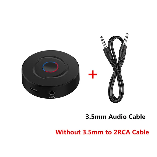 NO RCA Cable 2 в 1 Bluetooth 5,0 4,2 приемник и передатчик 3,5 мм 3,5 разъем AUX RCA стерео музыка автомобильный беспроводной аудио приемник адаптер для ТВ - Цвет: NO RCA Cable