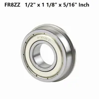 100pcs FR8ZZ FR8Z FR8 ZZ Z 1/2" x 1 1/8" x 5/16" Inch flange Ball Bearing shielded 12.7x28.575x7.938 mm flanged bearing