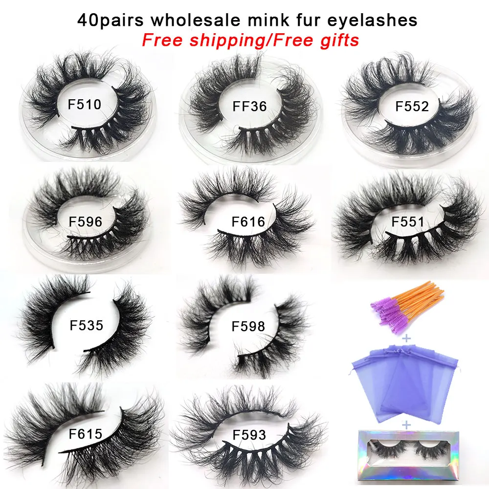 Eye Lashes Wholesale 10/20/30/40/50pcs 6D Mink Lashes Natural False Eyelashes Long Set Faux Cils Bulk Makeup Wholesale Eyelash