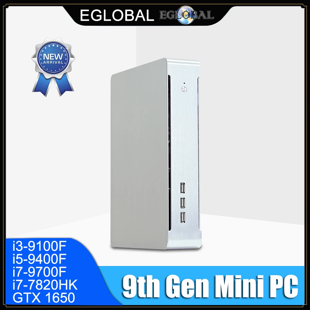 HDMI DP DVI max 8K HTPC GTX 1650 GPU маленький компьютер Intel Core i7 9700F i5 9400F 7820HQ мини игровой ПК Windows
