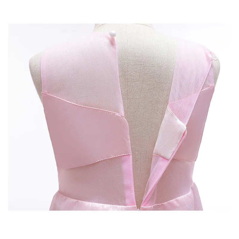 

Baby Girls Princess Mermaid Costume For Halloween Kids Dressing Long Cake Cosplay Fancy Party Dresses Grown Wands Glove Clothes