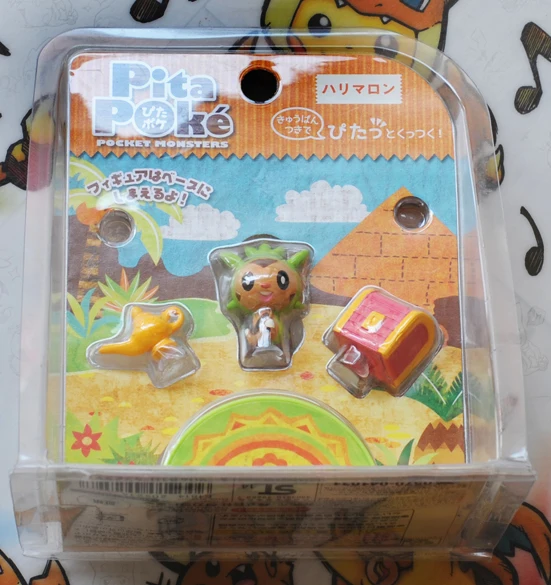 TAKARA TOMY подлинный Покемон Пита тыкать Chespin мини-сцена ограниченная редкая