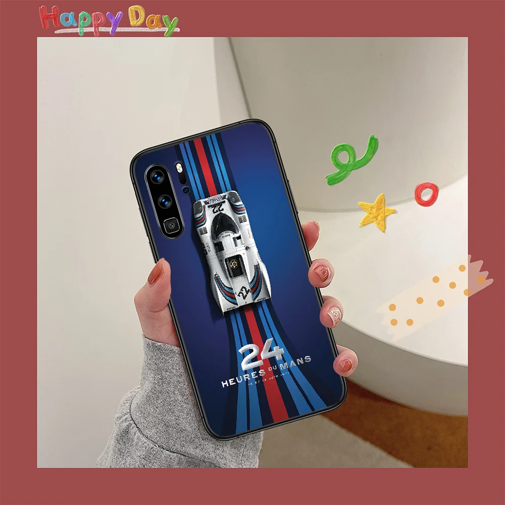 

Martini Racing Phone Case For HUAWEI P 9 10 20 30 40 Lite smart Pro Z 2019 Nova 5T 6 7 i black Etui Tpu Waterproof Trend Prime