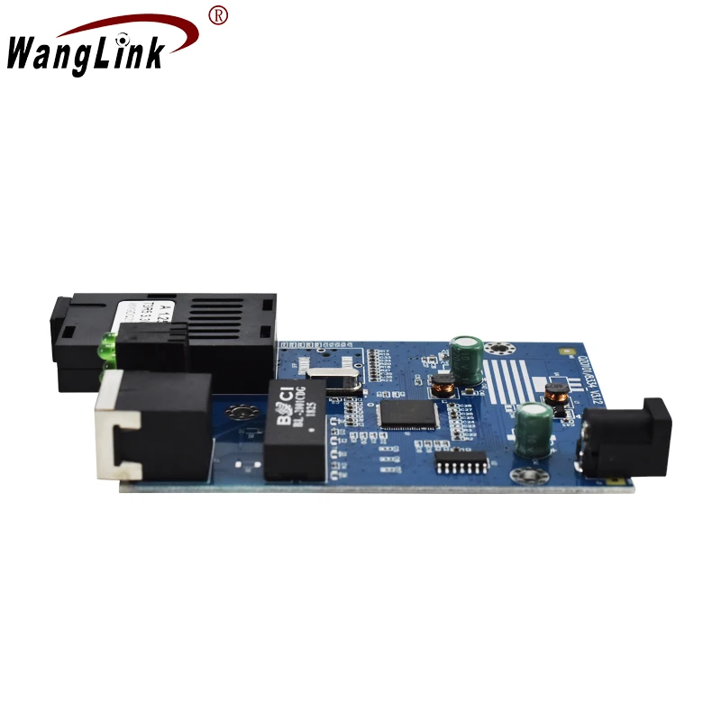 Wanglink pcba ethernet Optical Fiber Media Converter Fiber Transceiver 1000M Full PCBA with Fiber module