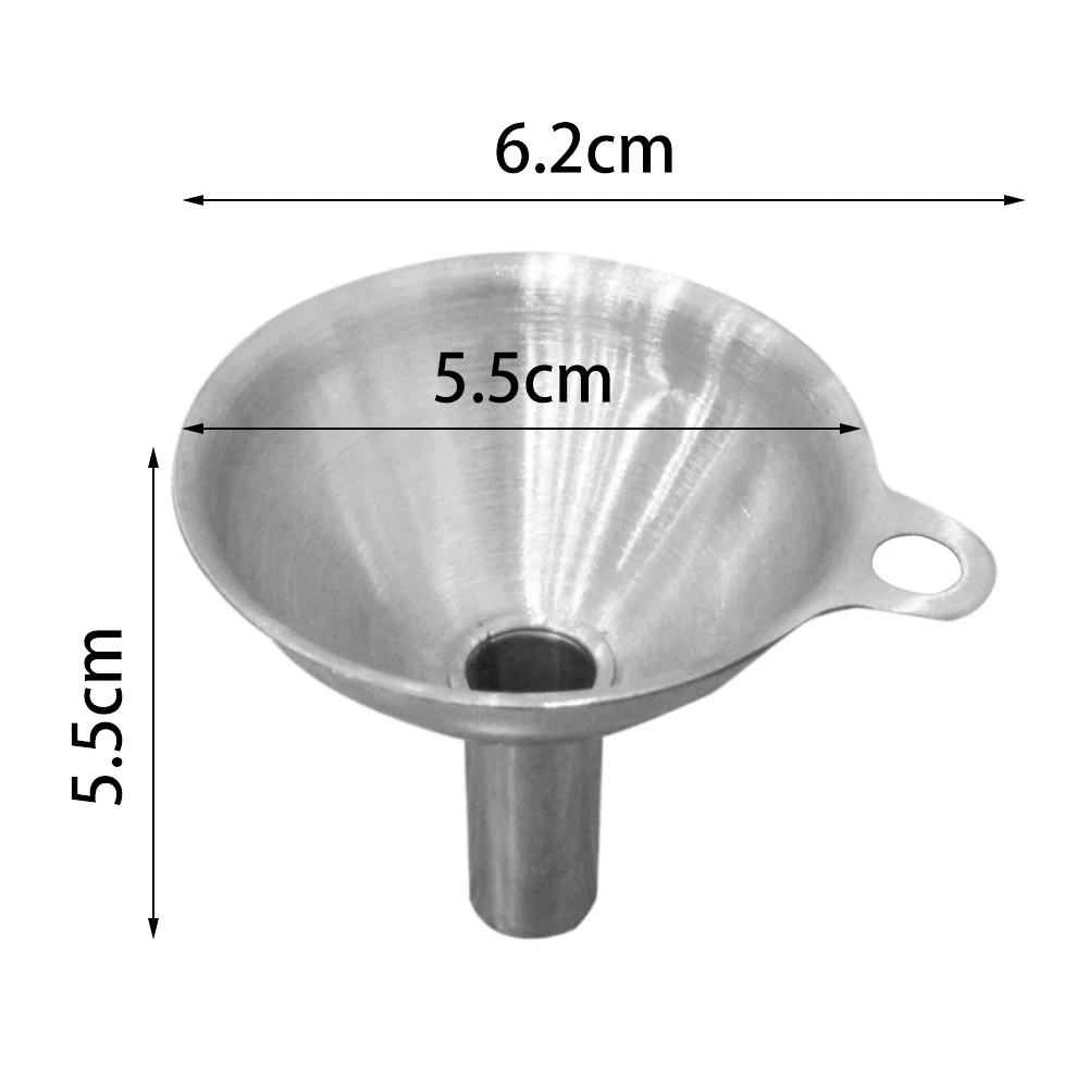 

Stainless Steel Mini Funnel Detachable Large Diameter Funnel Portable Filling Small Bottles Tool Accessories