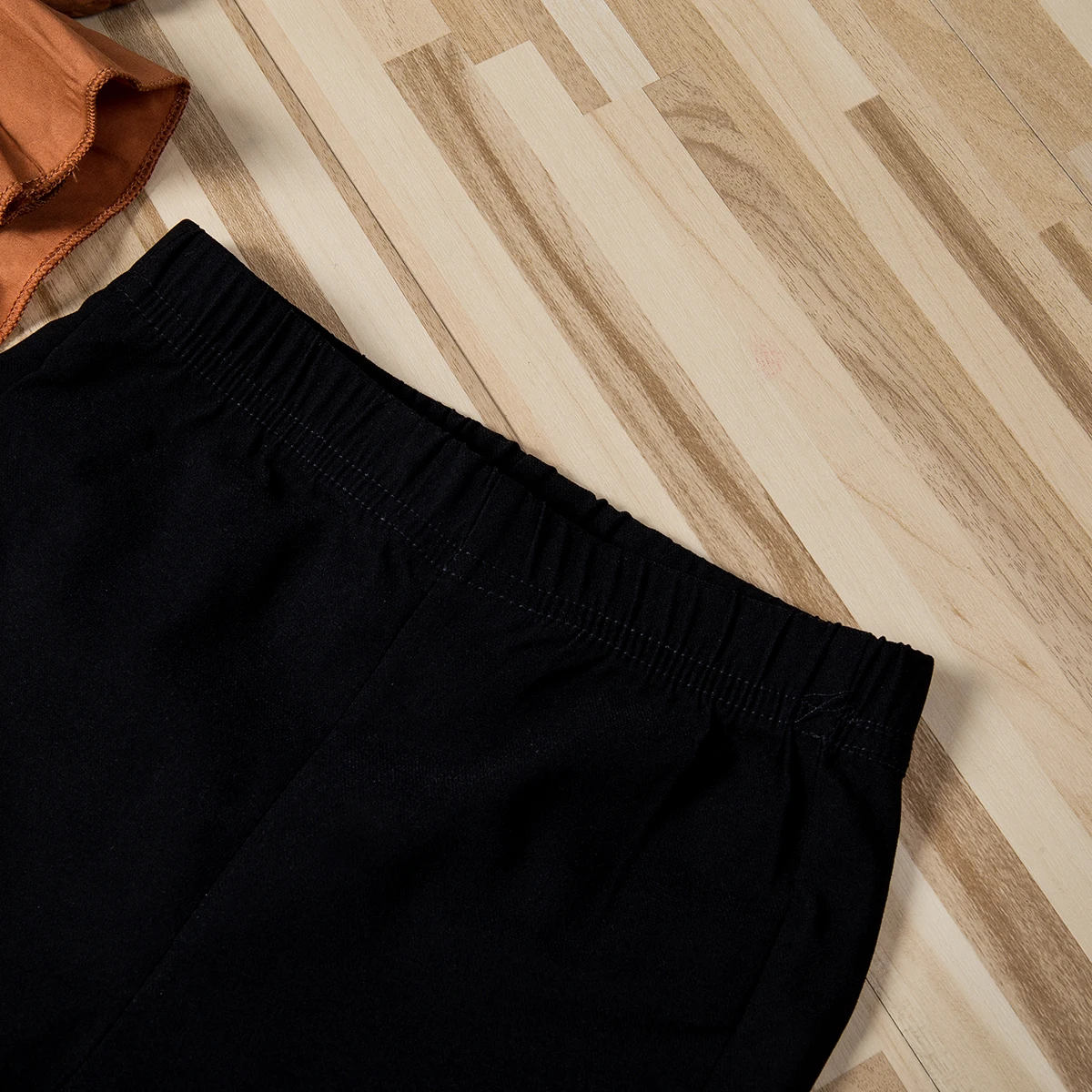 Детская футболка с длинными рукавами для маленьких девочек платье топ черные