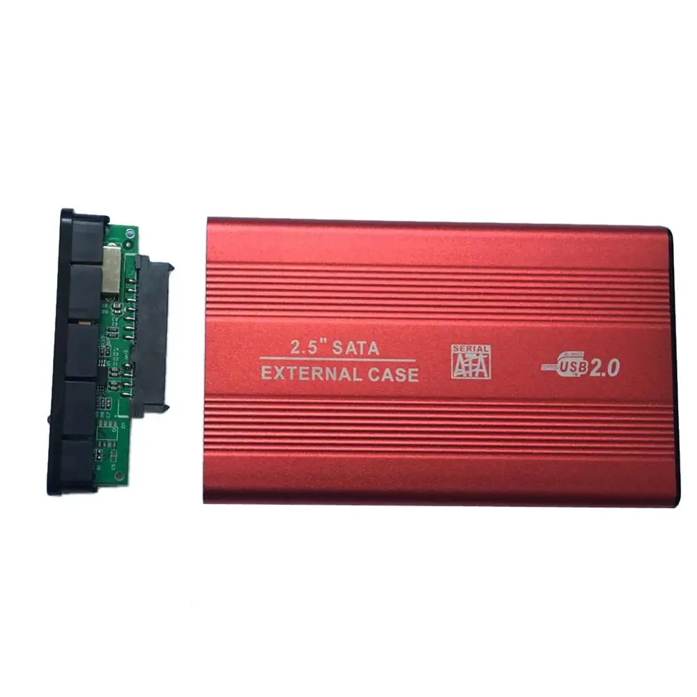 Высокоскоростной Внешний USB 2 0 для жесткого диска SATA 5 дюйма адаптер красный