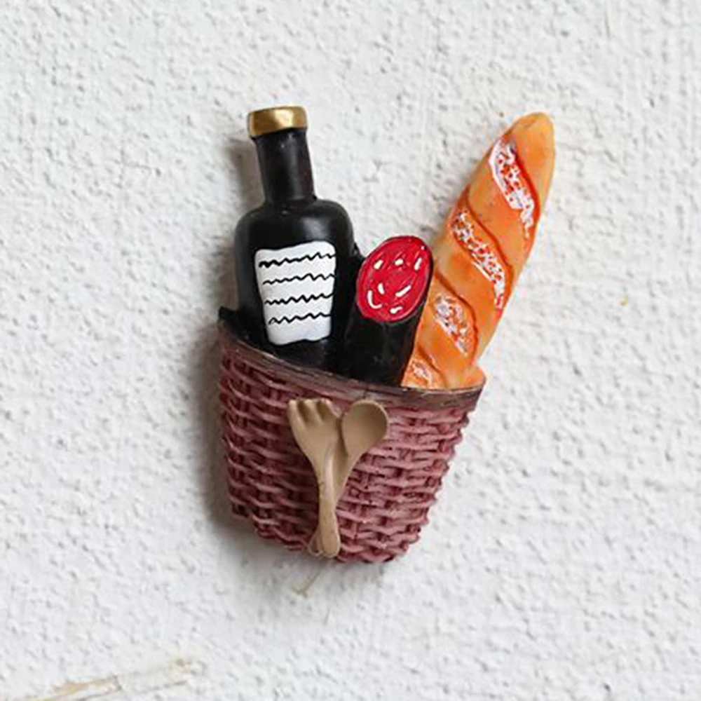 Наклейки для домашнего холодильника оригинальные милые в форме пищи магнитные