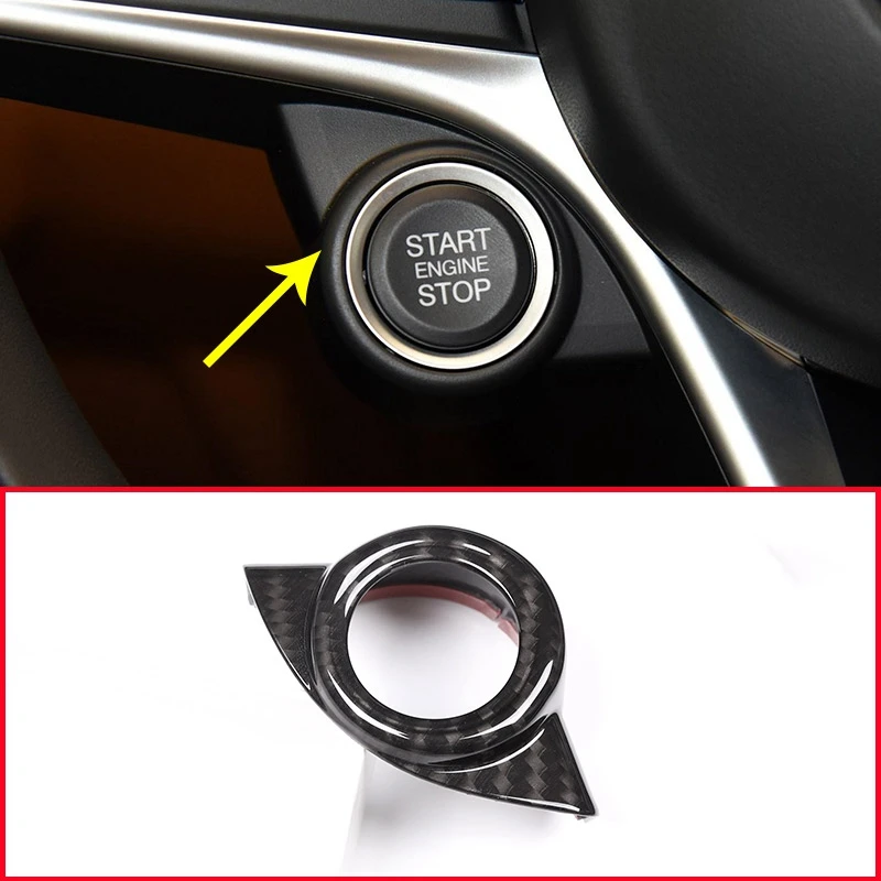 2 шт. углеродное волокно ABS пластик крышка для переключения передач Накладка Alfa