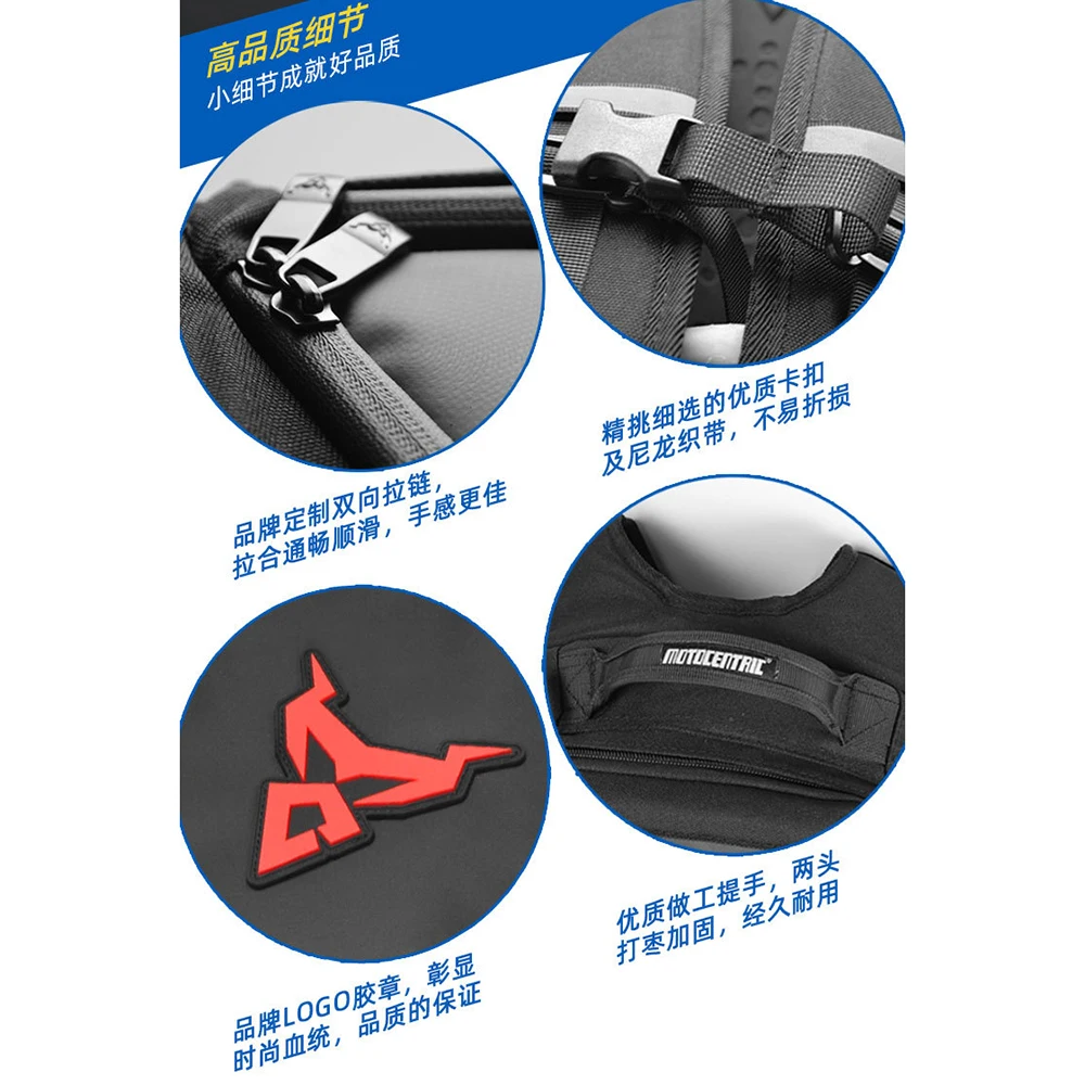 

Motorcycle Travel Luggage Bags Universal Water-resistant Backpack Moto Helmet Bag Large Motorcross Bag For Riding Racing
