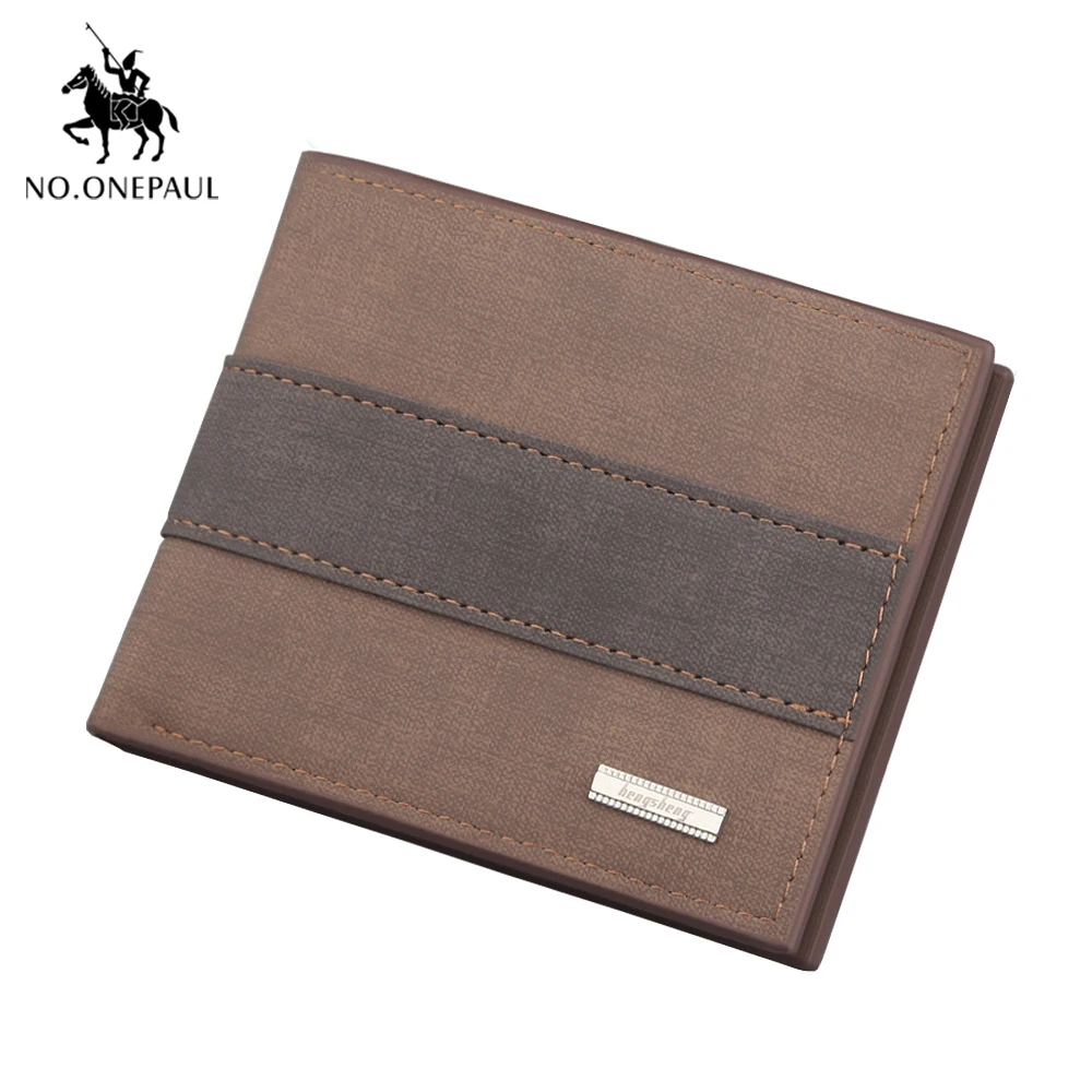 

Новинка 2020 мужской кошелек NO.ONEPAUL, матовый корейский кошелек с зажимом для доллара США, короткий мягкий кошелек, трендовая сумка на молнии