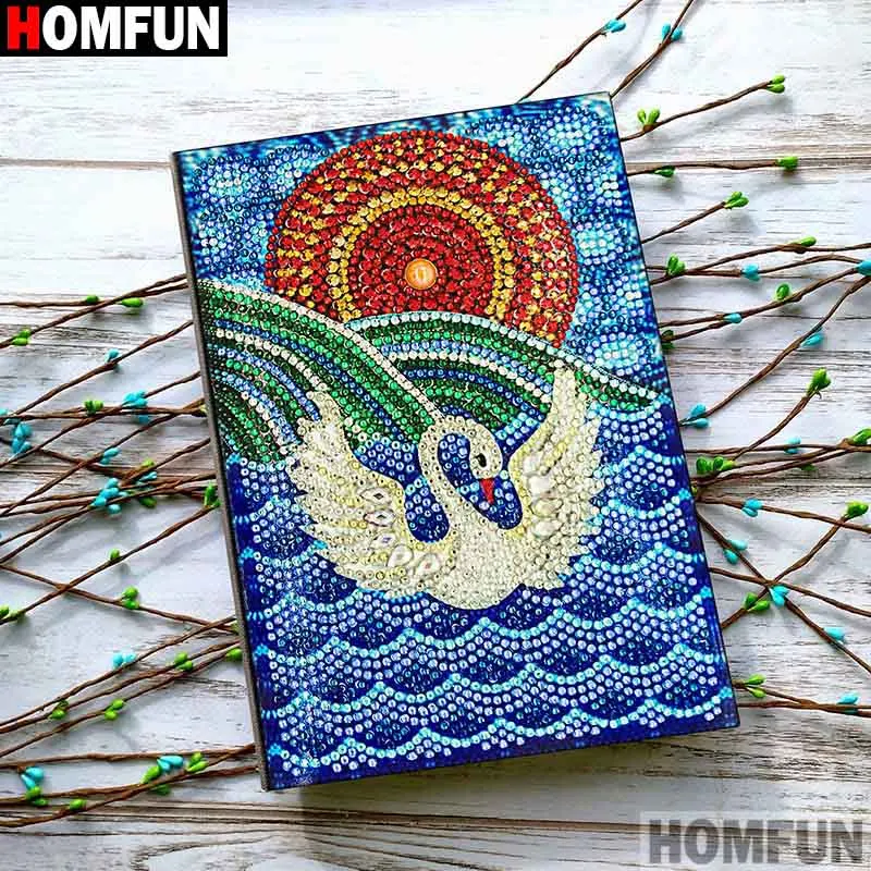 NB20 HOMFUN A5 блокноты 5D DIY алмазная живопись специальная форма Дневник Книга Алмазная вышивка крестиком Стразы Декор подарок - Цвет: NB20