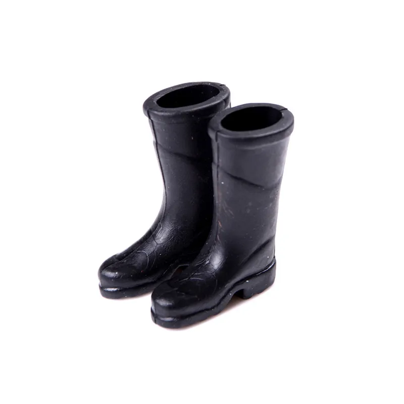 Mini Botas de lluvia de goma para jard&iacute;n, decoraci&oacute;n para muebles de hogar, casa de mu&ntilde;ecas, 1/12-0