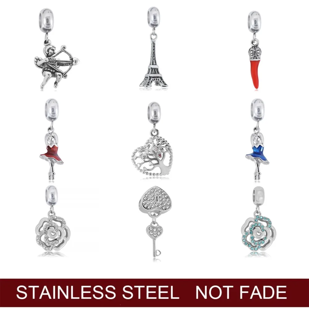 Подвески из нержавеющей стали Эйфелева башня Париж тибетские и подвески с
