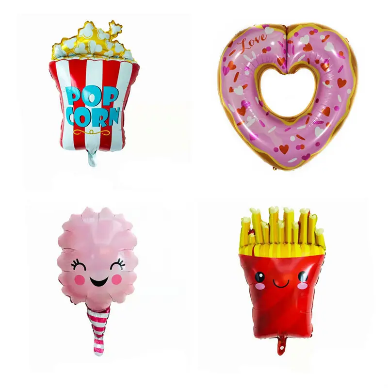 TSZWJ новые формы пончики в форме попкорна алюминиевые воздушные шары для