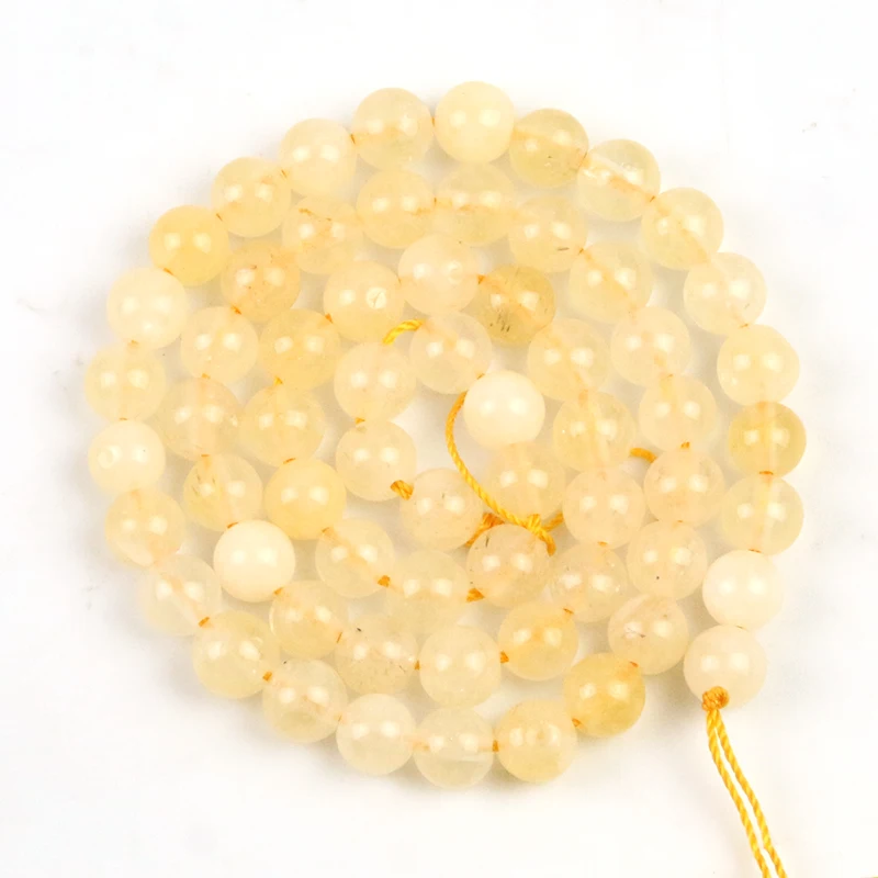 Бусины из нефрита с натуральным Кремовым ангелом круглые бусины драгоценных