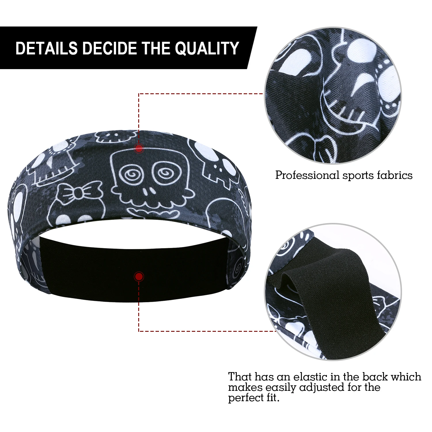 Дышащие Для женщин &quotскелетная&quot тема ободки для волос Цвет черный серый винный