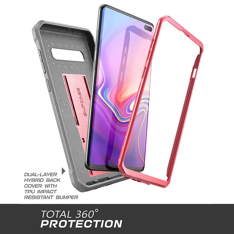 for samsung galaxy s10 case 6 1 inch supcase ub pro full body rugged holster kickstand case without built in screen protector free global shipping