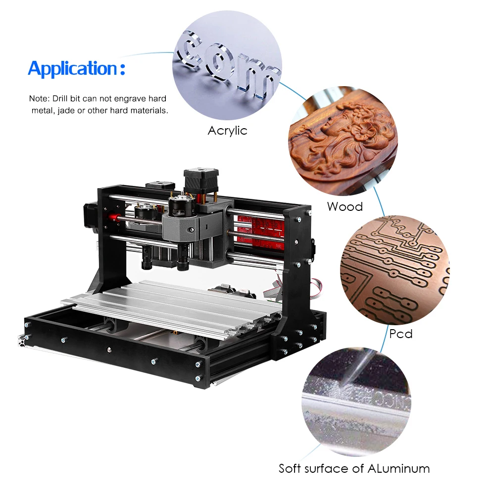 CNC 3018 Pro GRBL DIY laser CNC Machine 3 Axis Pcb Milling Machine Wood Router Engraver with Offline Controller with ER11