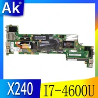 akemy viux1 nm a091 for lenovo thinkpad x240 notebook motherboard cpu i7 4600u 100 fru 04x5150 04x5154 04x5162 04x5174
