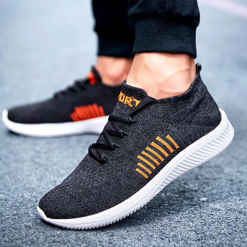 

MAIJION Breathable Sneakers Men Lightweight Running Shoes Weave Mesh Outdoor Sports Flats Non-slip Jogging Fitness Training