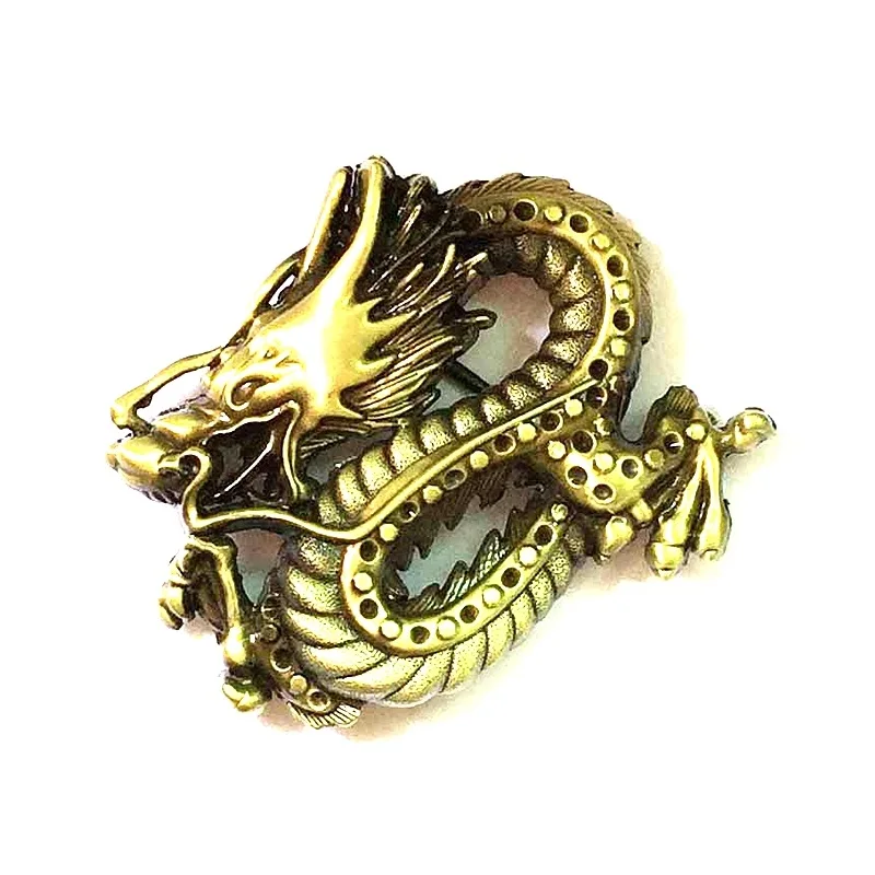 Роскошные Бронзовые цветные пряжки для ремня в стиле дракона мужские