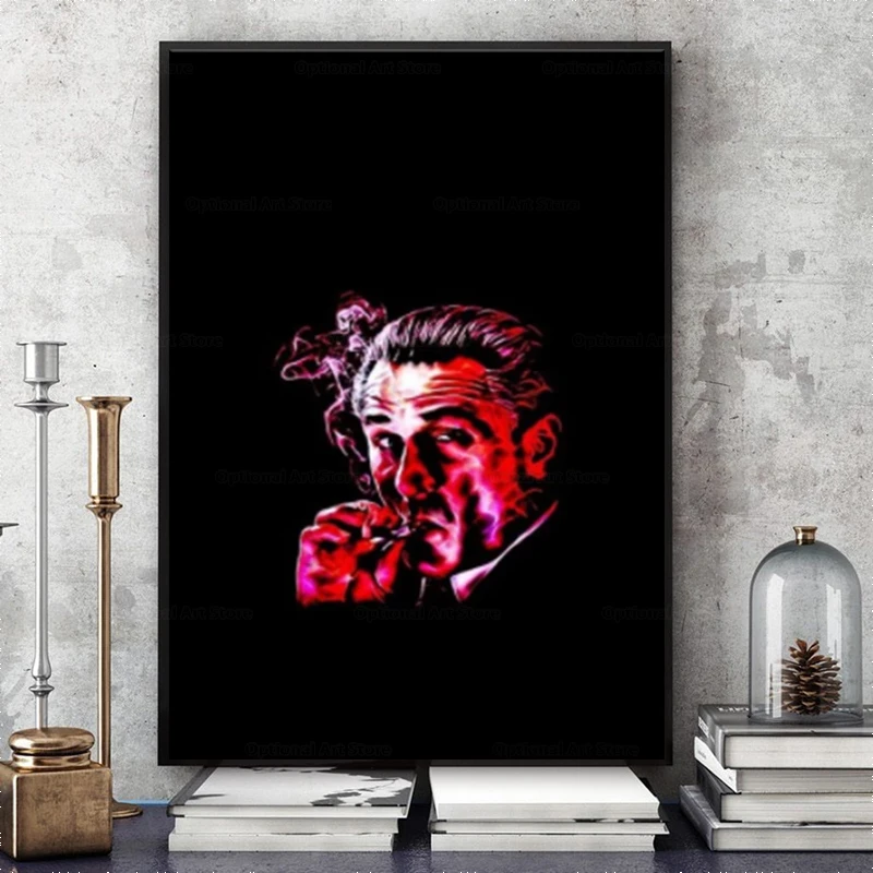 

Robert De Niro smoking mafia gangster movie Goodfellas painting Painting On Canvas Posters Prints Cuadros Home Decor Bedroom