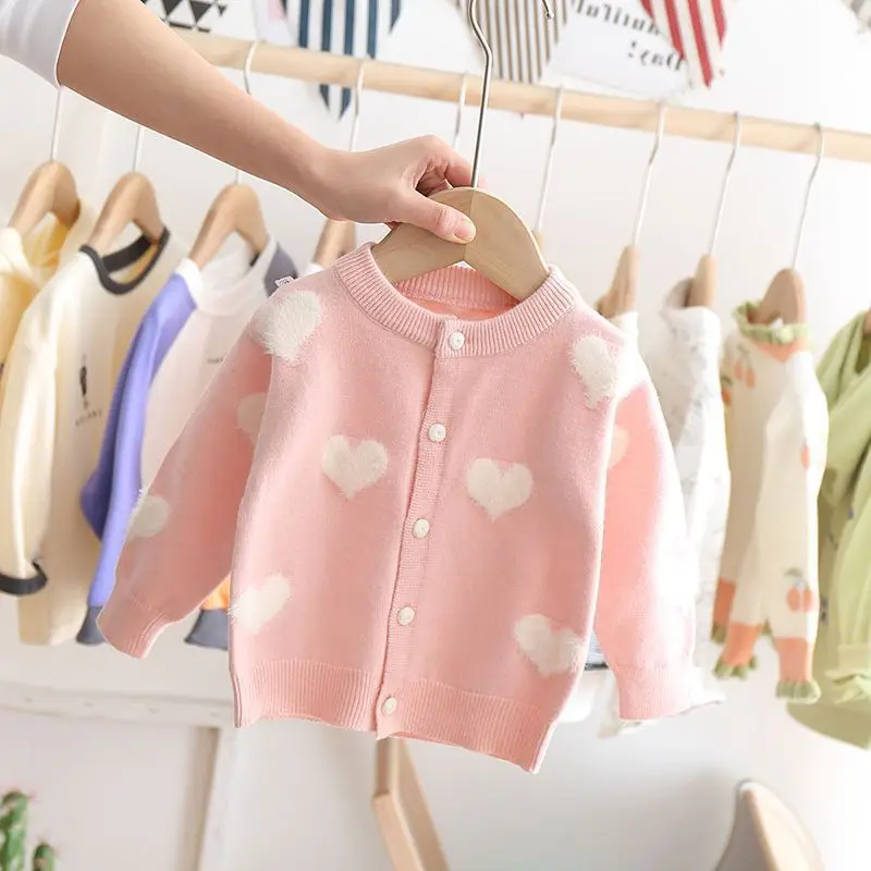 

Girl Sweater Kids Baby Toddler Tops 2021 Simple Thicken Warm Winter Autumn Wool Knitting Cashmere Christmas Children Clothing