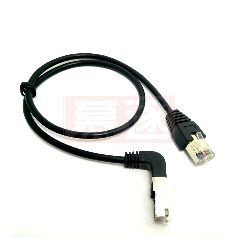 Патч-корд Ethernet-сети категории 5e с углом изгиба 90 градусов для разъемов 8P8C FTP STP UTP Elbow Up & Down, длина 0,5/1/2/3/5 м.