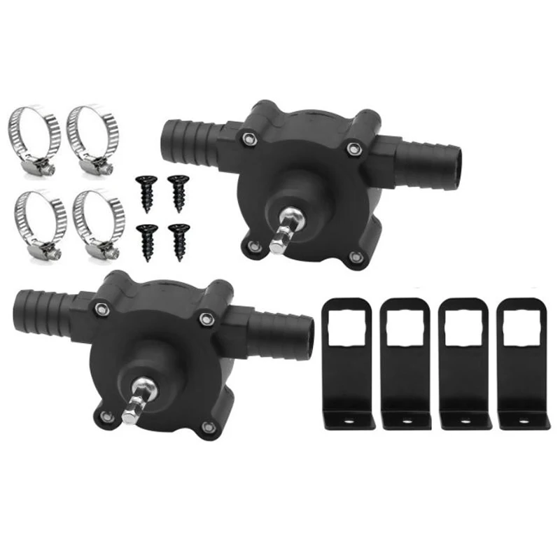 

Hot 2Pack Portable Electric Drill Powered Water Pump Hand Self-Priming Transfer Pumps Electric Screwdrive