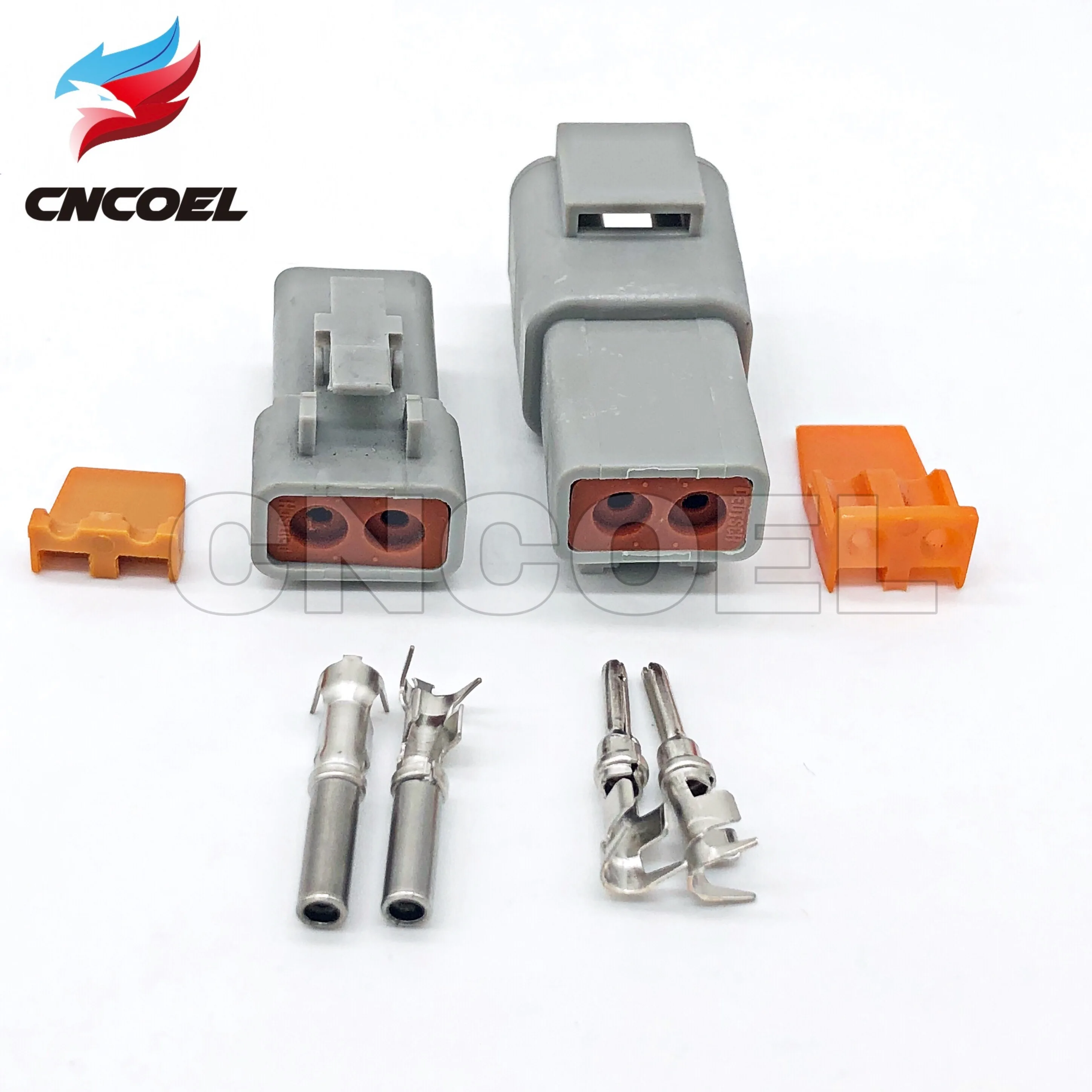 

Deutsch DTP 2 Pin Gray Male Female Waterproof Electrical Auto Connectors Plug DTP06-2S DTP04-2P