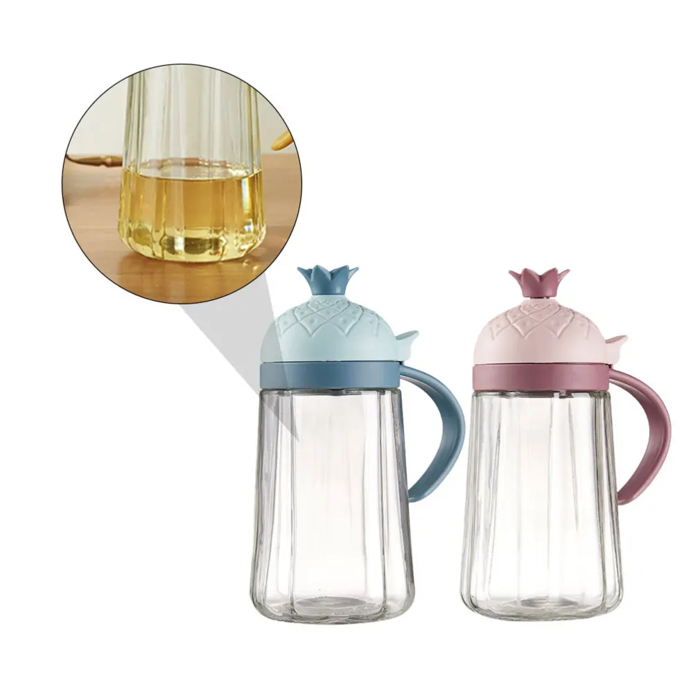 

2Pcs Simple Home Oil Pot Pineapple Leakproof Oil Can Kitchen Supply Random Color