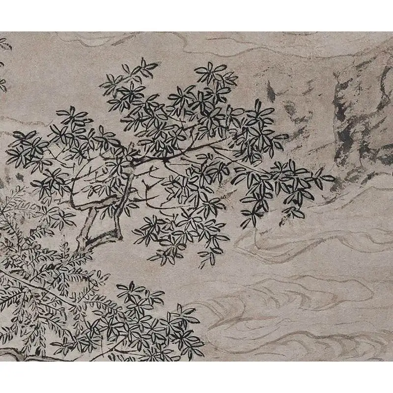Qiu Ying (1497-1552) китайская династия Мин художник гор прослушивание Qin 42x см