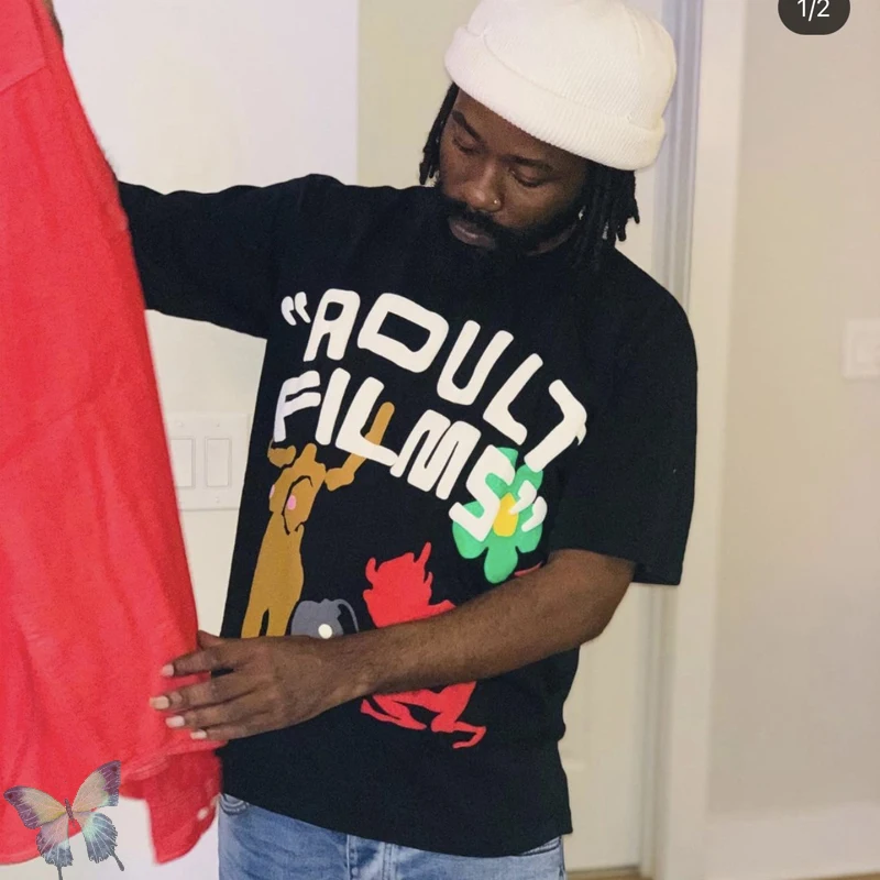 Футболка CPFM.XYZ для мужчин и женщин хлопковая тенниска с 3D принтом из пены фильмы