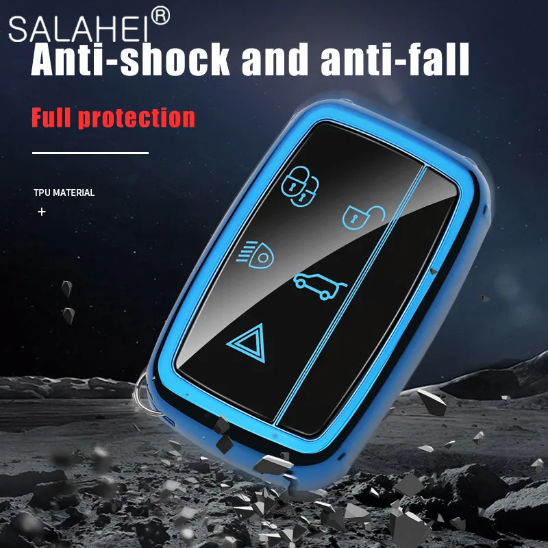 

TPU Car Key Case Shell Cover For Land Rover A9 Range Rover Sport Evoque Freelander 2 Jaguar XE XJ XJL XF C-X16 V12 Guitar