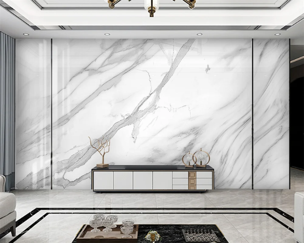 

beibehang Customized modern minimalist glittering gold abstract landscape marble TV background papel de pared wallpaper