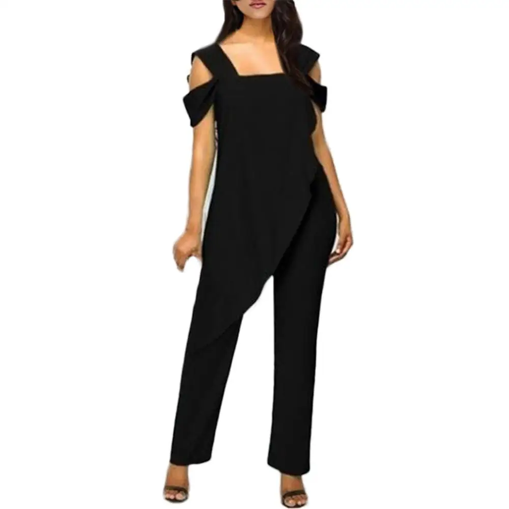 Женский Облегающий комбинезон модный однотонный повседневный без рукавов