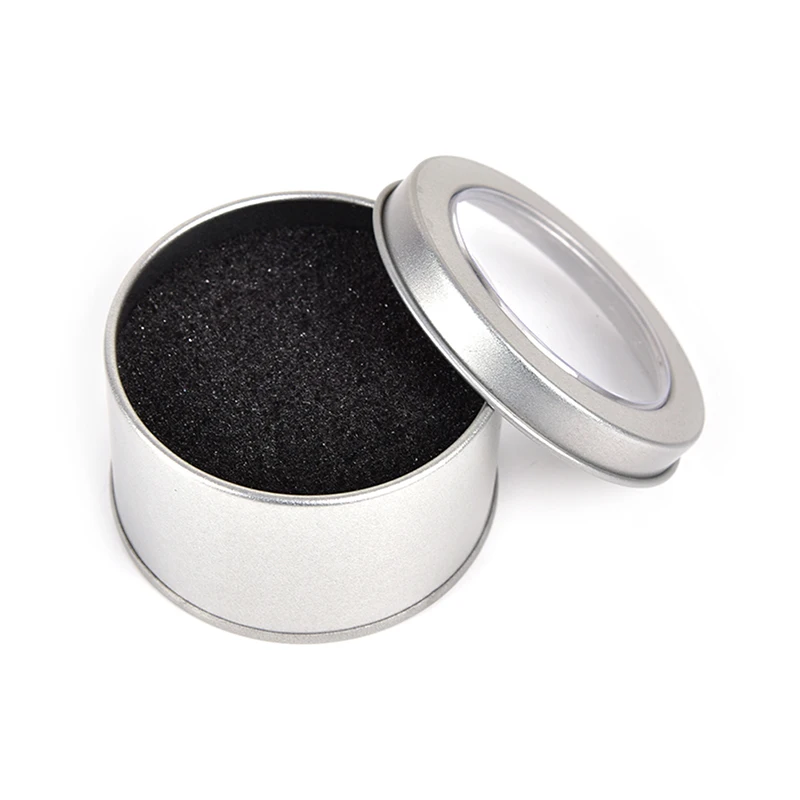 Серебряный круглый металлический чехол для часов с дисплеем 6 5*4 см | Красота и