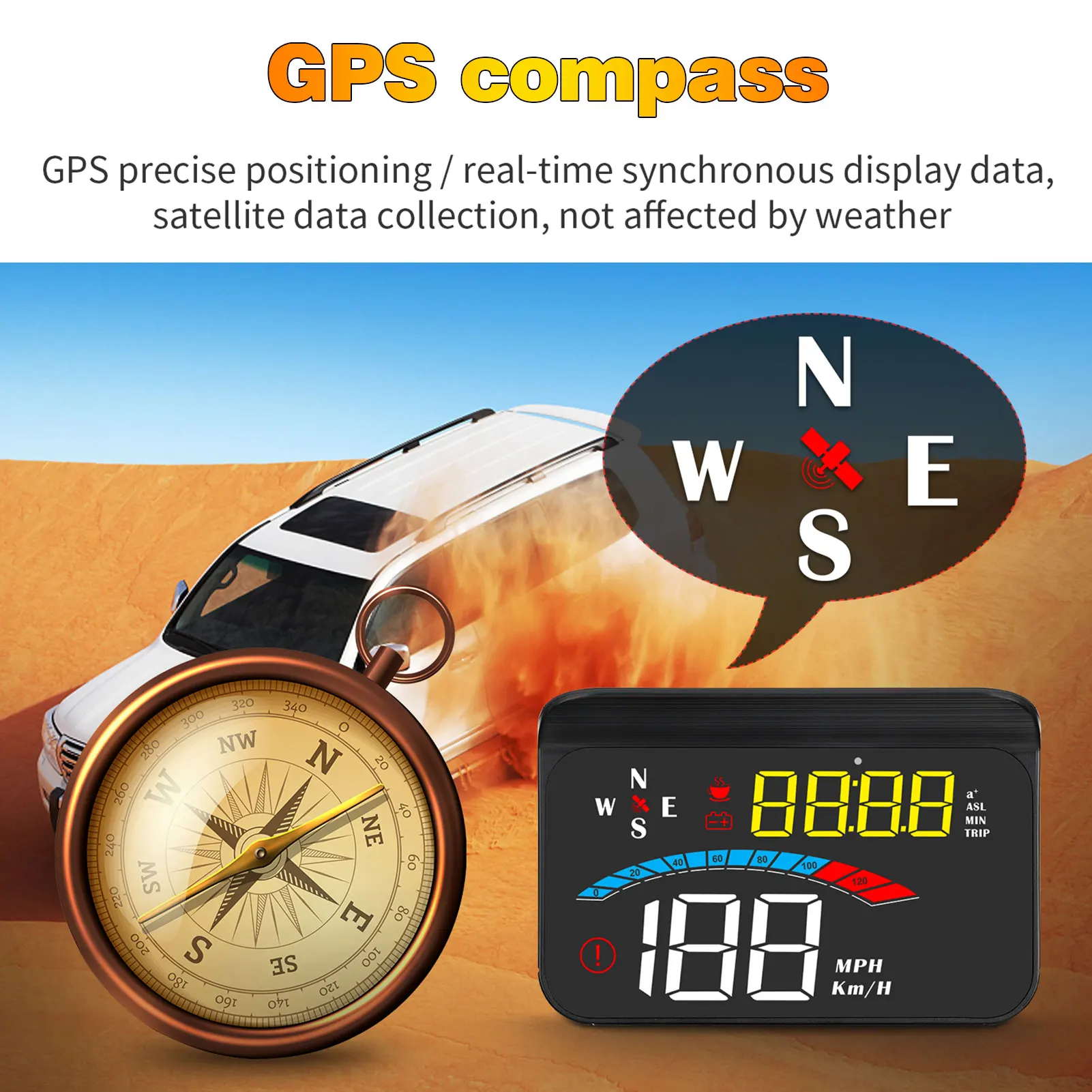 Автомобильный GPS дисплей OBD2 с дисплеем 3 8 дюймов|Проекционный дисплей| |