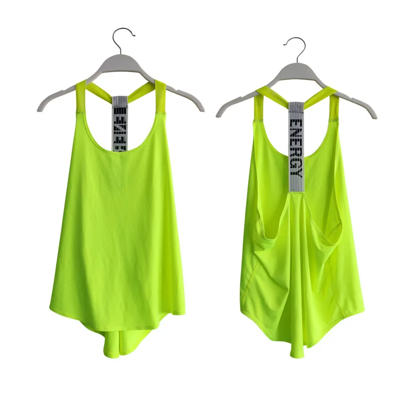 Спортивные майки EC.MS для женщин свободные спортивные рубашки футболка с модной